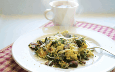 Revuelto de setas con ajo y perejil