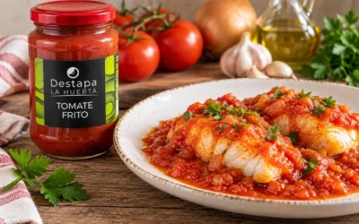 Bacalao con tomate frito, una receta tradicional y sencilla